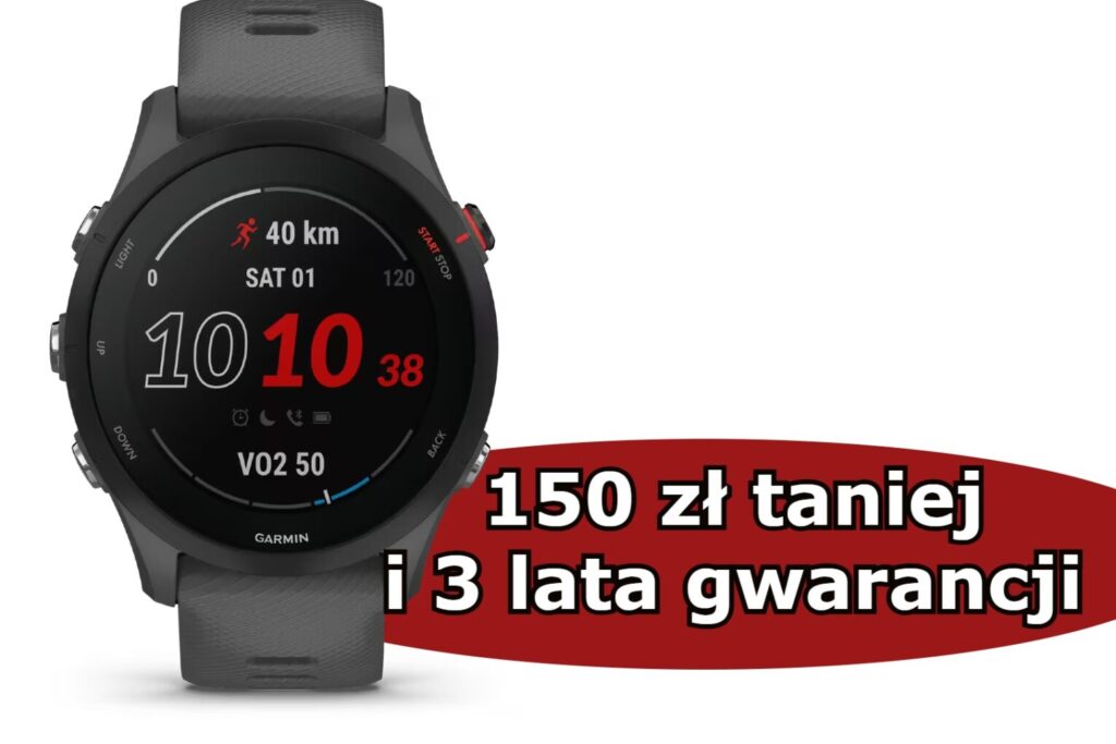Garmin Forerunner 255 taniej w Decathlonie. Cena spadła do 849,99 zł + 3 lata gwarancji