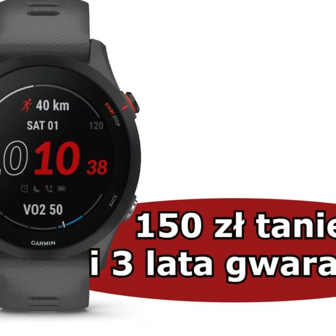 Garmin Forerunner 255 taniej w Decathlonie. Cena spadła do 849,99 zł + 3 lata gwarancji