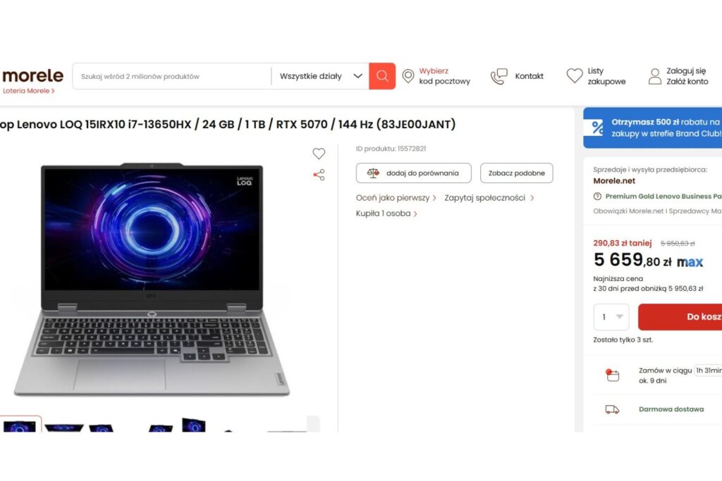 Laptop Lenovo LOQ 15IRX10