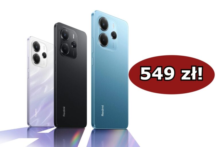 Redmi Note 14 za… 549 zł. Wcześniej kosztował 999 zł