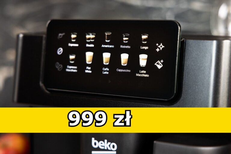 Automatyczny ekspres do kawy Beko za 999 zł. 10 napojów i aż 19 barów