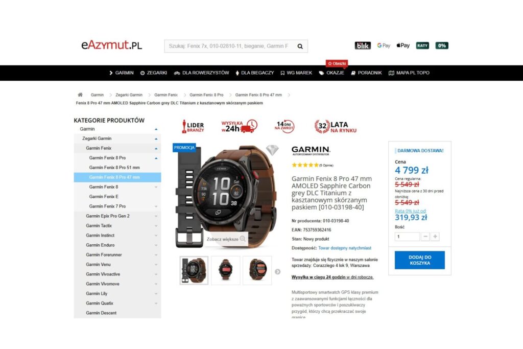 Garmin Fenix 8 Pro 47 mm