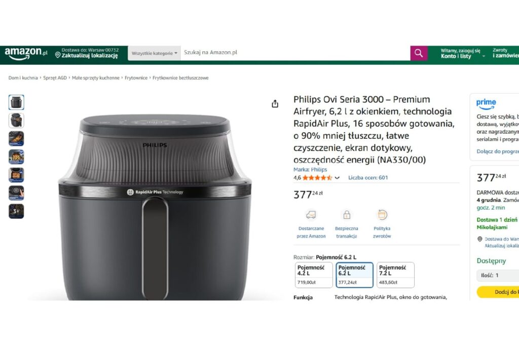 Philips Ovi Seria 3000 – Premium Airfryer,