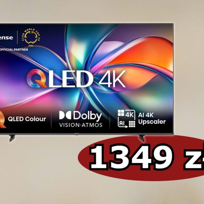 Telewizor QLED 55″ za 1349 zł na Allegro. W dużych sklepach kosztuje 1799 zł