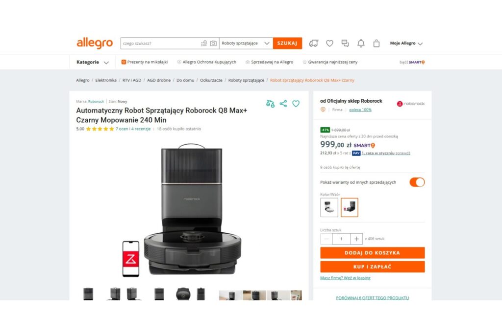 Automatyczny Robot Sprzątający Roboroc