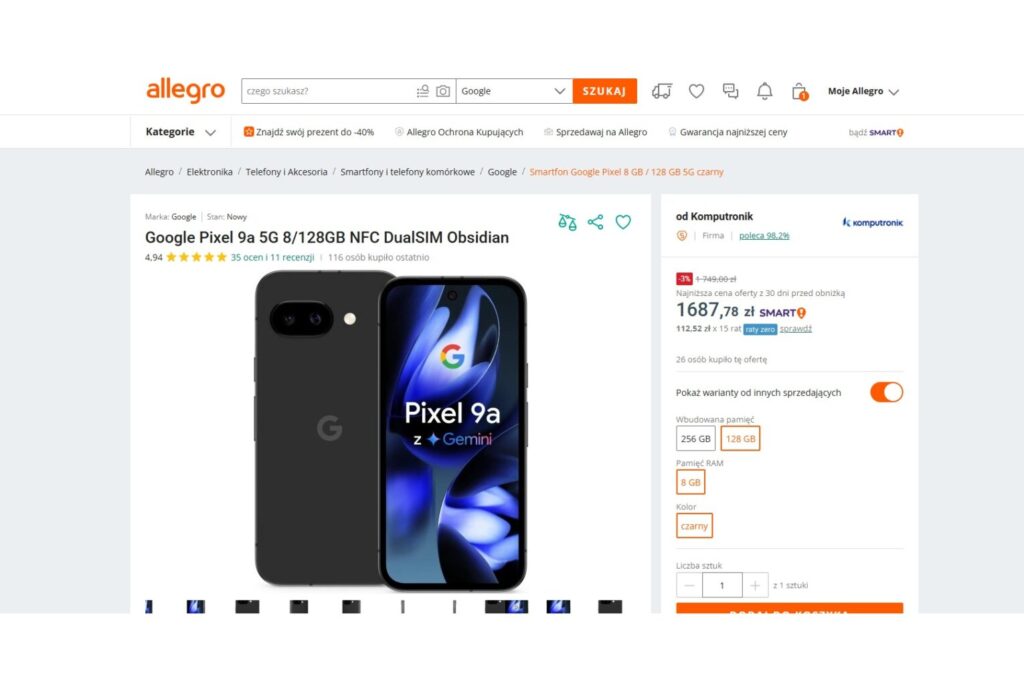 Google Pixel 9a