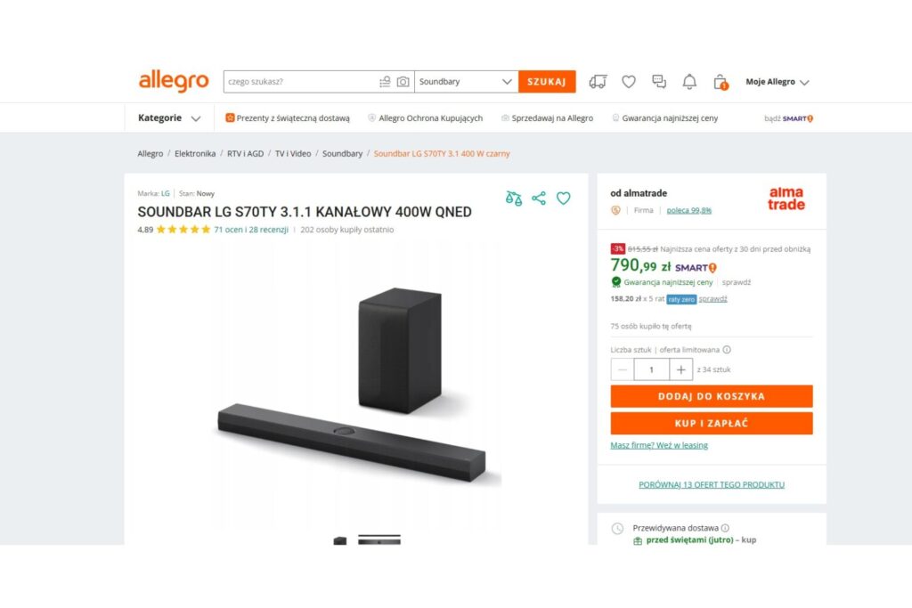 SOUNDBAR LG