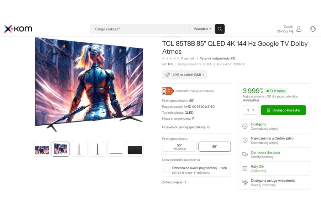 TCL 85T8B