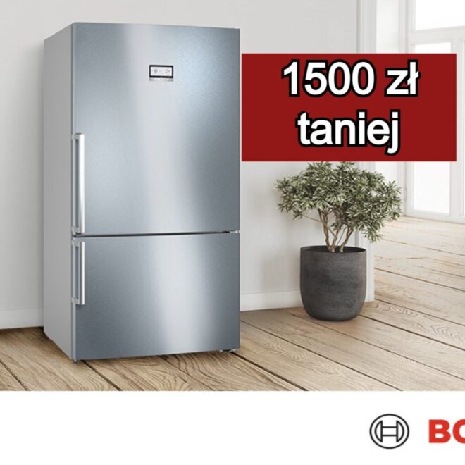 Lodówka Bosch 1500 zł taniej. To bardzo pojemna wersja