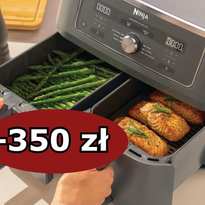 Air Fryer Ninja MAX z dodatkami taniej o 350 zł w sklepie producenta. Ten model to hit