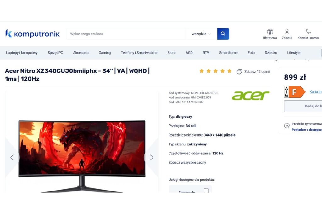 Monitor Acer Nitro