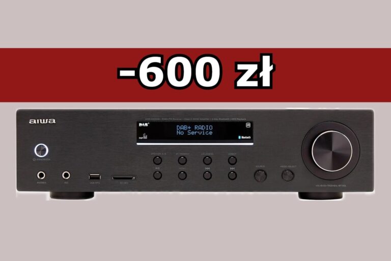 600 zł tańszy Amplituner stereo 200 W. Taka promocja teraz na Allegro