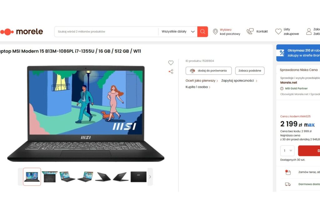 Laptop MSI Modern 15