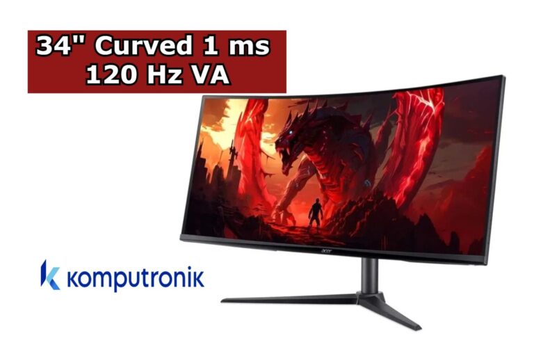 Monitor Acer Nitro 34” 120 Hz za 899 zł. To zakrzywiony model z matrycą VA
