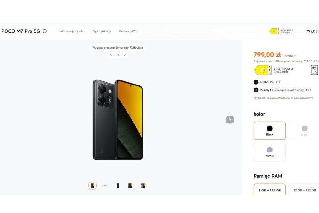 Smartfon POCO M7 Pro 5G