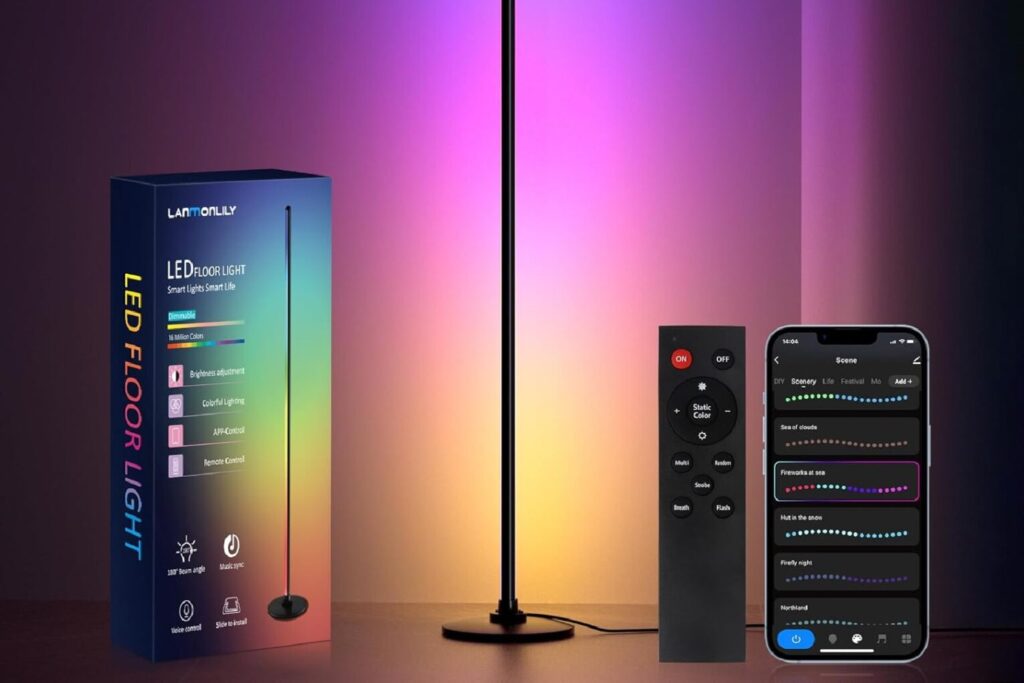Lampa stojąca LED z Amazon