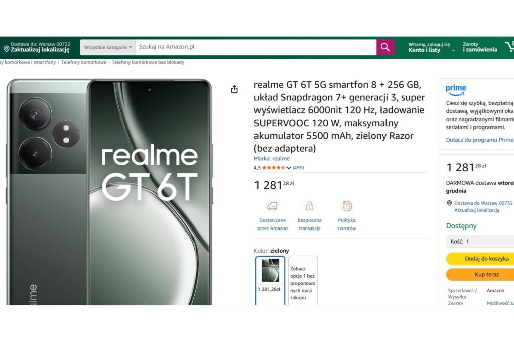 smartfon realme GT 6T