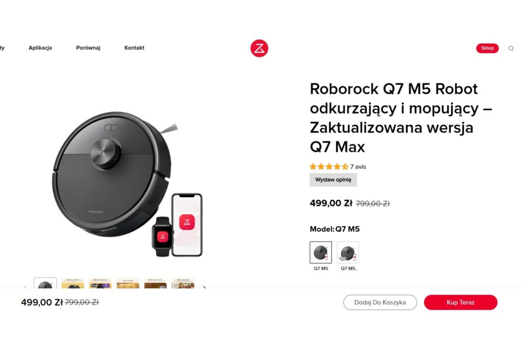 Roborock Q7 M5 Robot odkurzający i mopujący