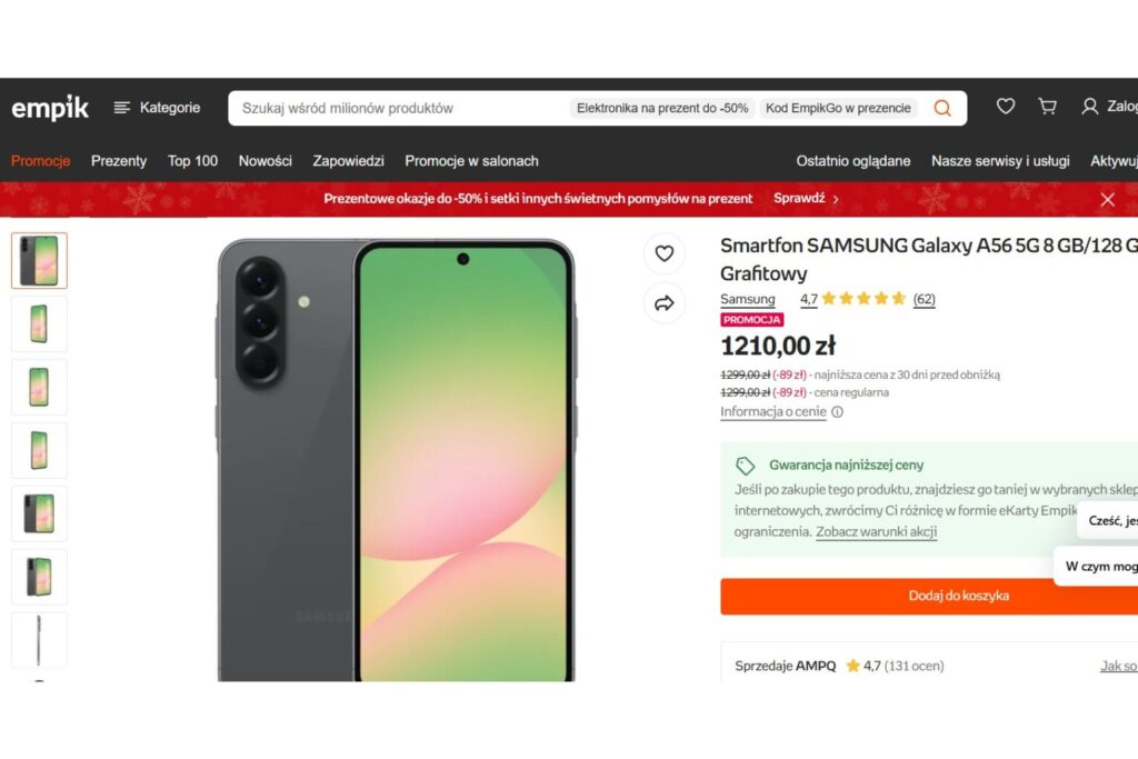 Smartfon SAMSUNG Galaxy A56 5G