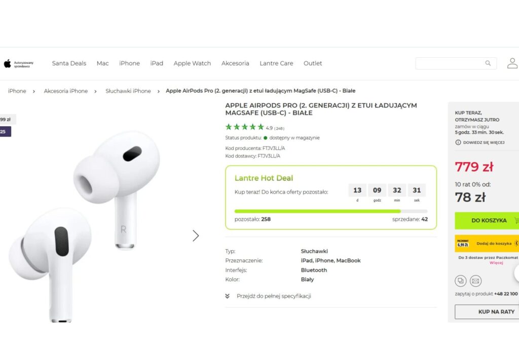 Słuchawki Apple AirPods Pro (2. generacji)