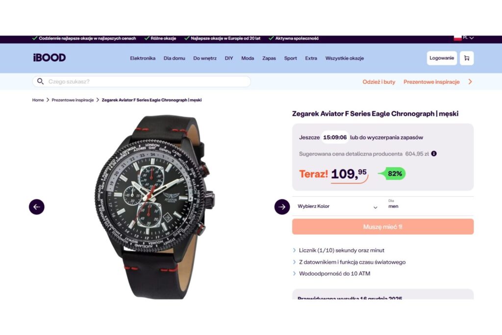 Zegarek Aviator F Series Eagle Chronograph