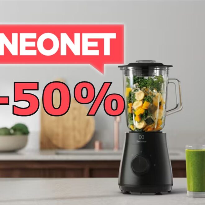 Blender kielichowy Electrolux 50% taniej w Neonet. Mocny silnik i duża pojemność