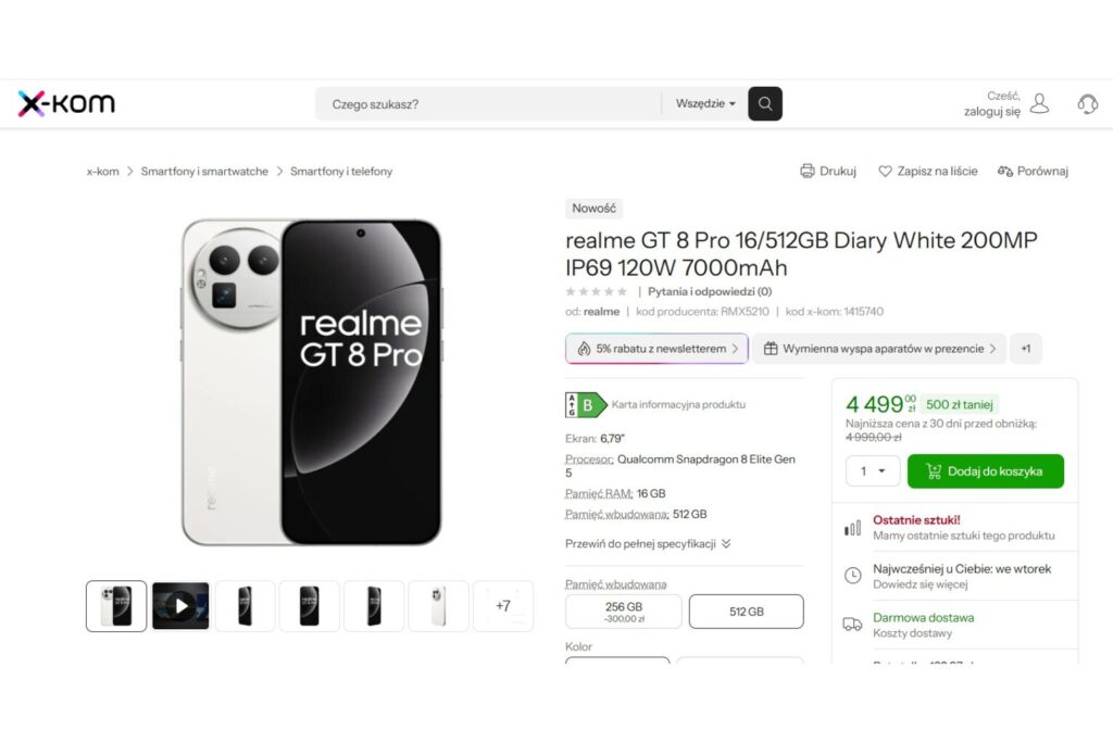 Smartfon realme GT 8 Pro
