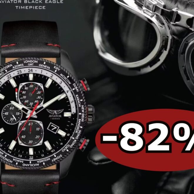 82% taniej zegarek Aviator F Series Eagle Chronograph