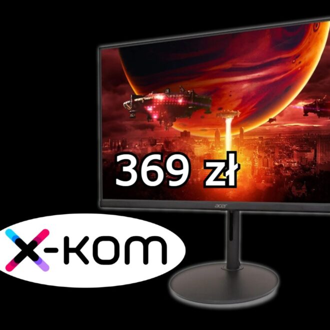 Monitor Acer 24″, 200 Hz i sRGB 99% za 369 zł! Promocja w X-Kom