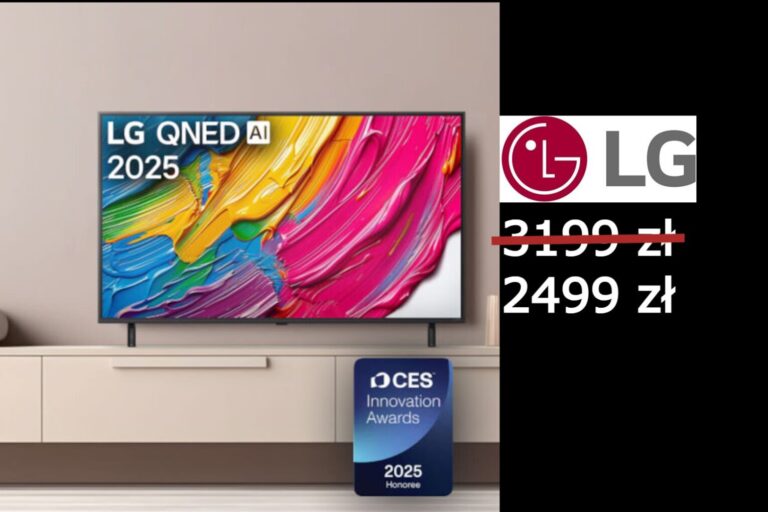 65″ telewizor LG QNED za 2499 zł w Media Expert. Wcześniej był za 3199 zł