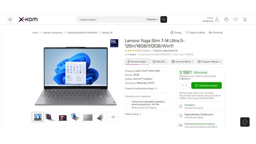 Laptop Lenovo Yoga Slim