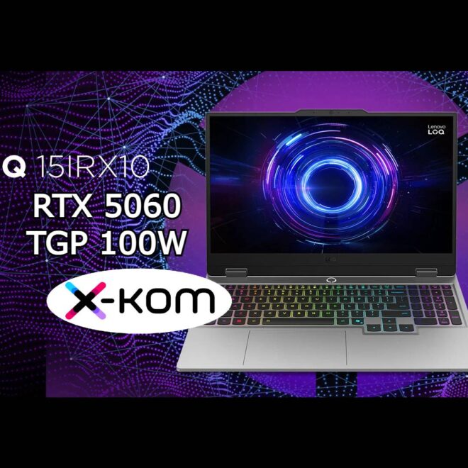 Jak laptop z RTX 5060, to tylko z mocniejszą wersją. Lenovo LOQ 15 w dobrej cenie w X-Kom
