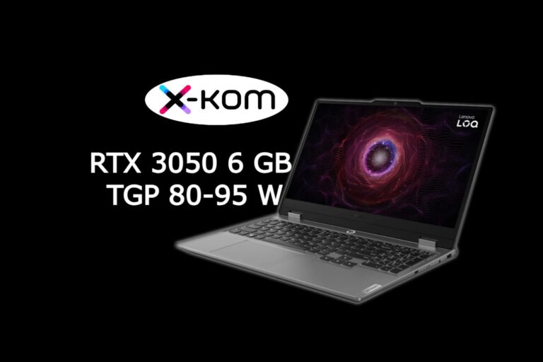 Gamingowy laptop Lenovo LOQ-15 z wydajną wersją RTX 3050 za 2749 zł w X-Kom