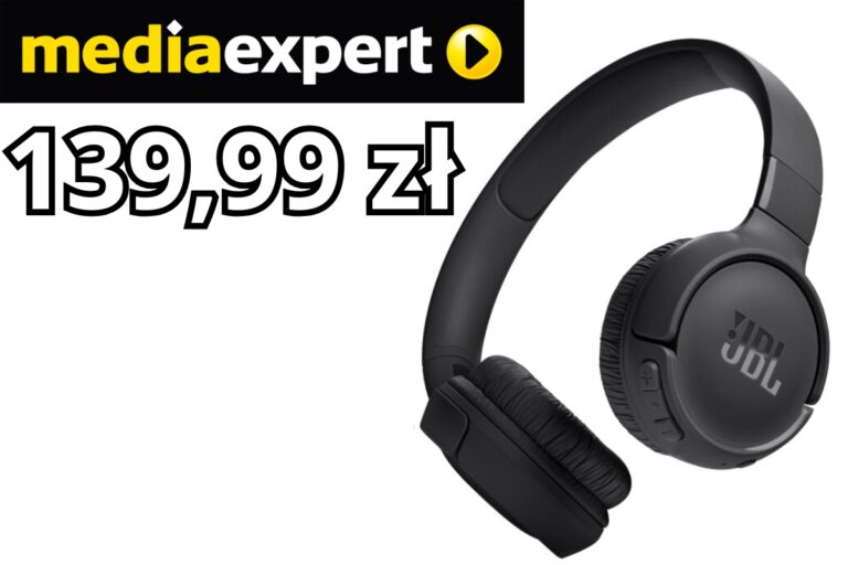 JBL Tune 520BT taniej w promocji Media Expert. Budżetowe słuchawki za 139,99 zł