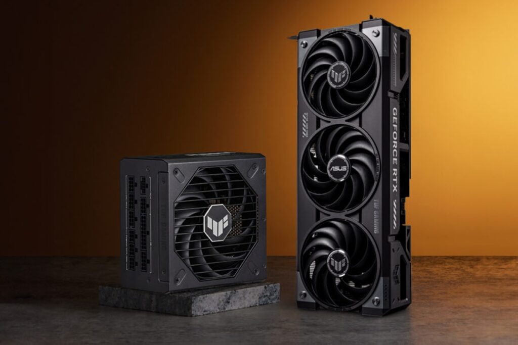 Karta graficzna Asus Geforce RTX 5070 Ti oraz zasilacz