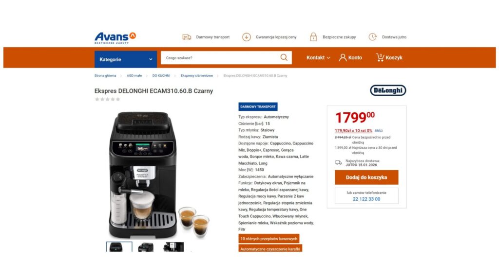 Ekspres DELONGHI