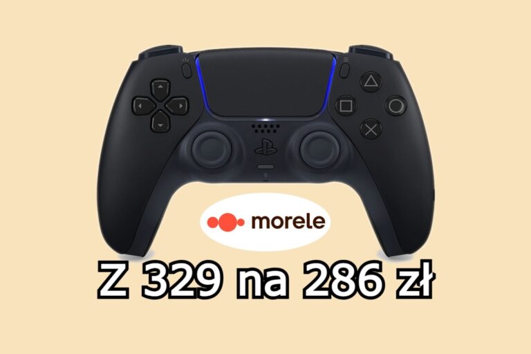 Czarny pad DualSense do Playstation 5 w promocji Morele. Z kodem zapłacimy 286 zł