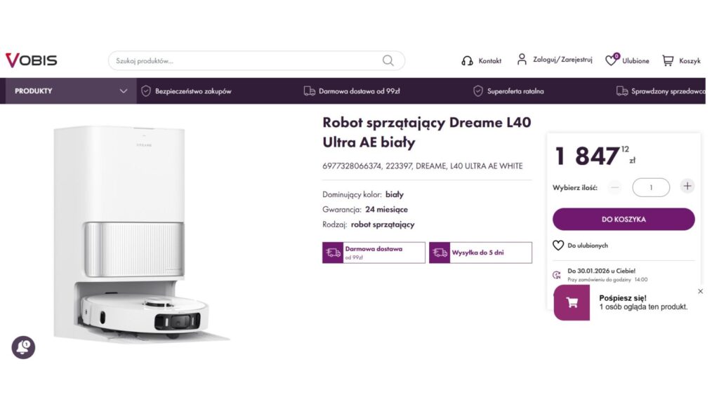 Robot sprzątający Dreame L40 Ultra