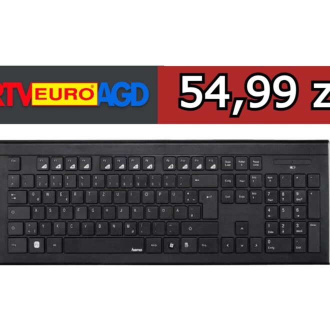 RTV Euro AGD przecenia klawiaturę Hama Cortino. Teraz za 54,99 zł – wcześniej 219 zł
