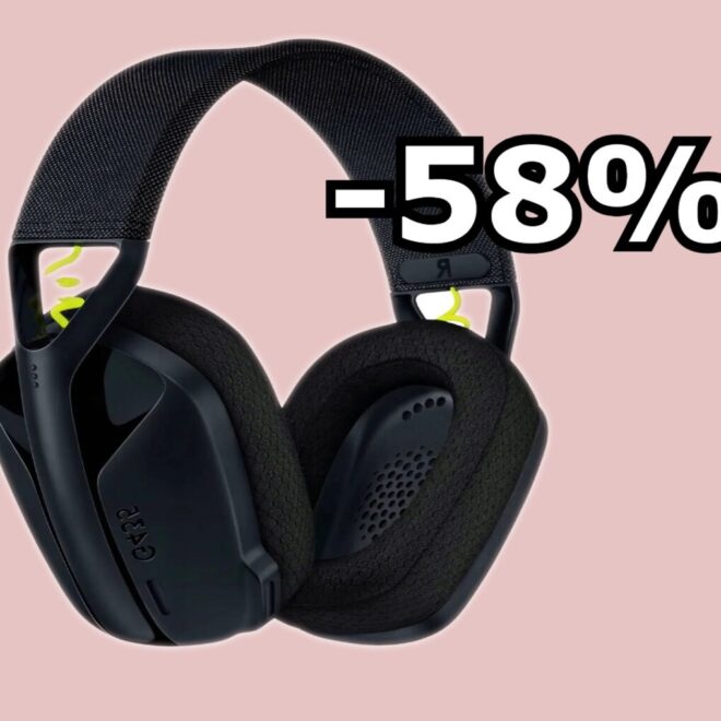 -58% na lekkie, bezprzewodowe słuchawki do komputera i konsoli. 126 zł za Logitech G435