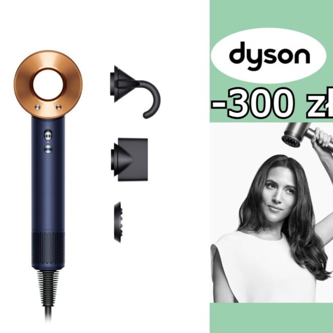 Suszarka Dyson Supersonic 300 zł taniej w sklepie producenta. Okazja niecodzienna