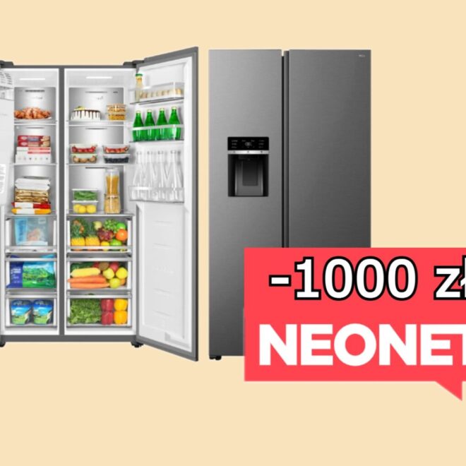 1000 zł rabatu na nowoczesną lodówkę TCL z kostkarką. Promocja karnawałowa w Neonet
