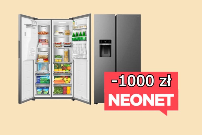 1000 zł rabatu na nowoczesną lodówkę TCL z kostkarką. Promocja karnawałowa w Neonet