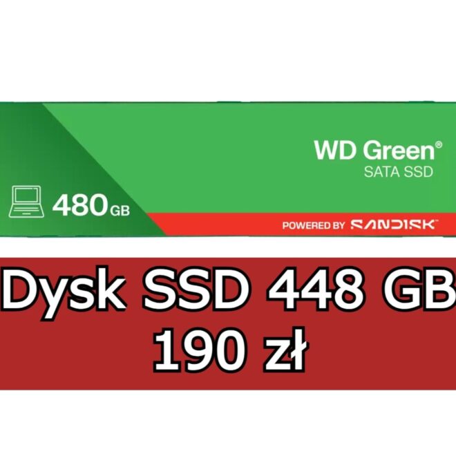 Dysk SSD 480 GB od SanDisk za 190 zł w sklepie producenta