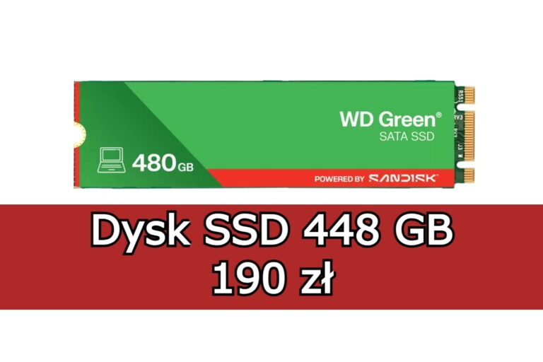 Dysk SSD 480 GB od SanDisk za 190 zł w sklepie producenta