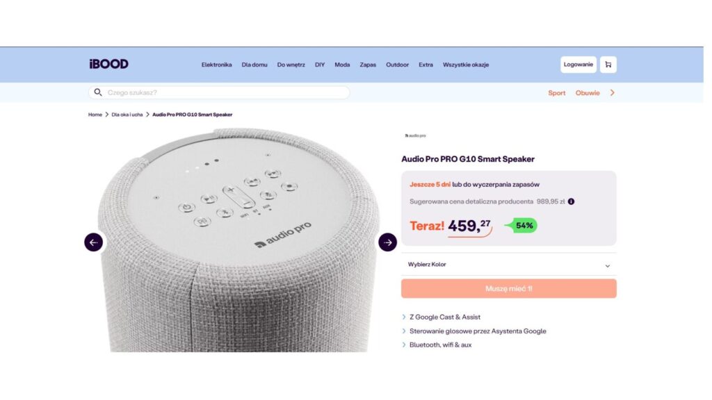 Głośnik Audio Pro PRO G10