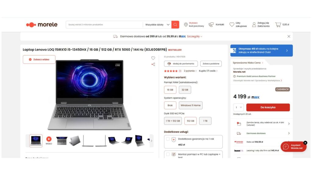 Laptop Lenovo LOQ 15IRX10