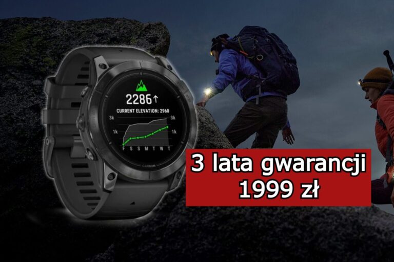 Jeszcze lepsza zniżka na Garmin Epix Pro. 1999 zł i 3 lata gwarancji