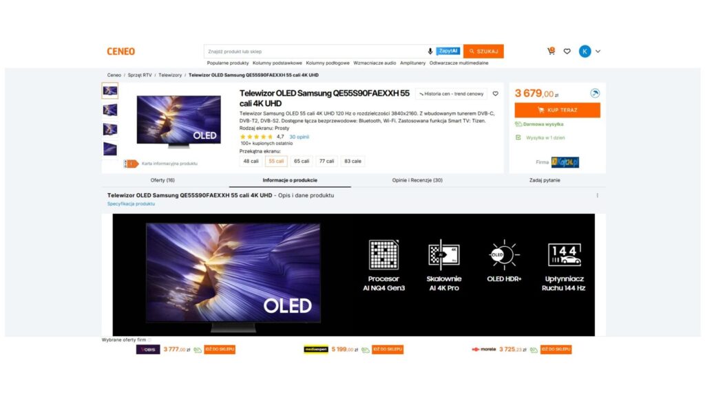 Telewizor OLED Samsung
