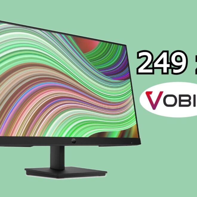 Monitor HP 24″ za 249 zł w promocji Vobis. Klasyczny model biurowy z Full HD i 75 Hz